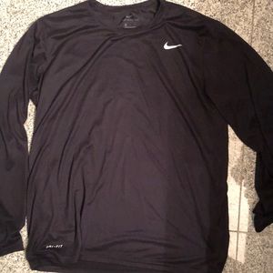 Black Nike Dri fit long sleeve tee